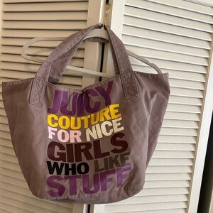 Juicy Couture Tote Bag - Purple and Yellow